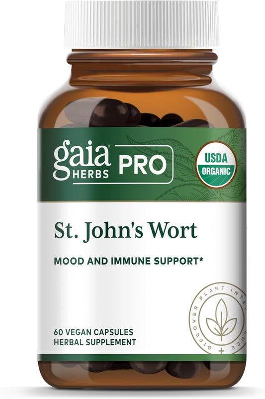 Gaia Herbs PRO St. John's Wort Supplement for Mood Support