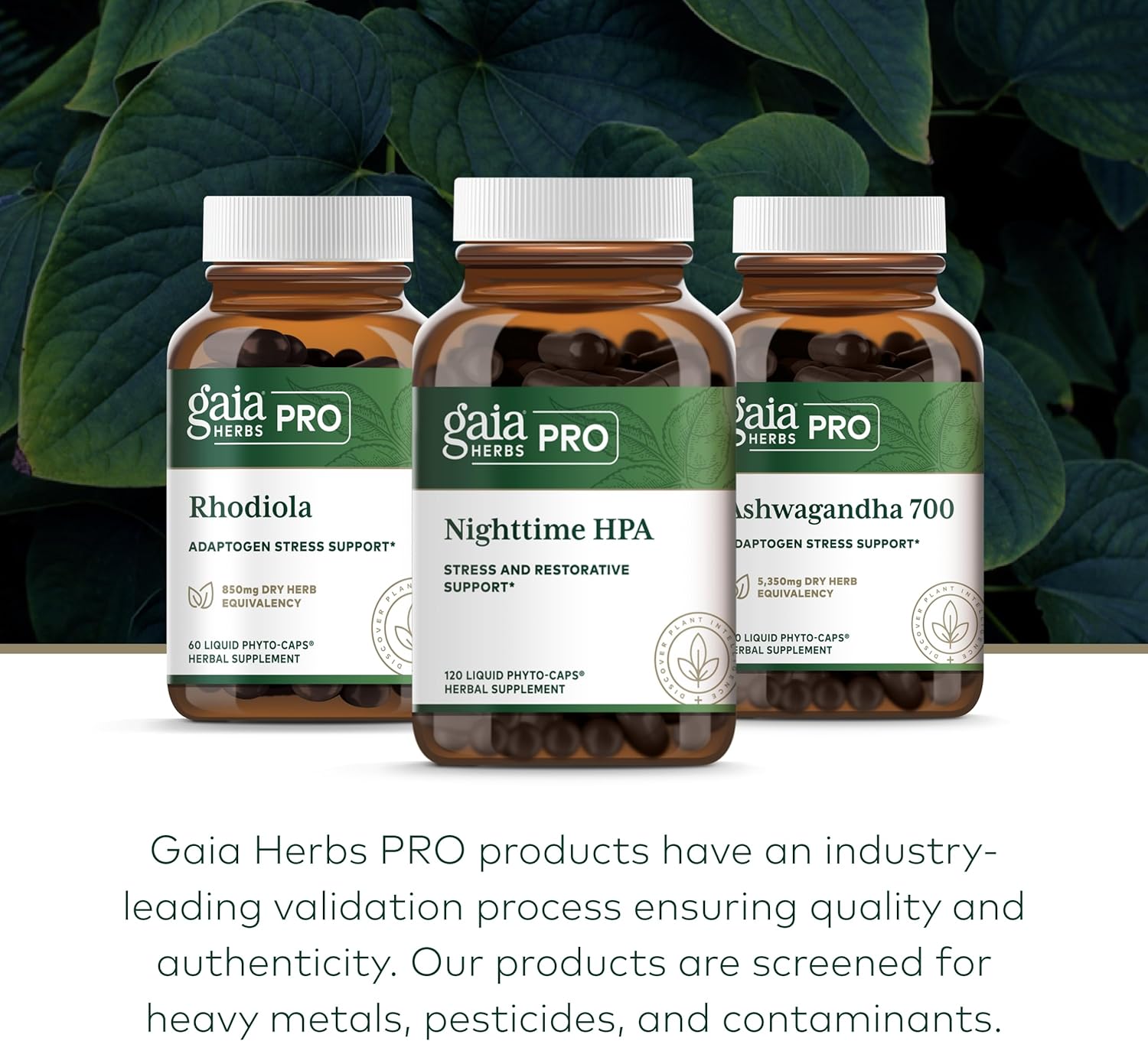 Gaia Herbs Professional Solutions HPA Axis Liquid Capsules for Sleep Cycle - 120 Count