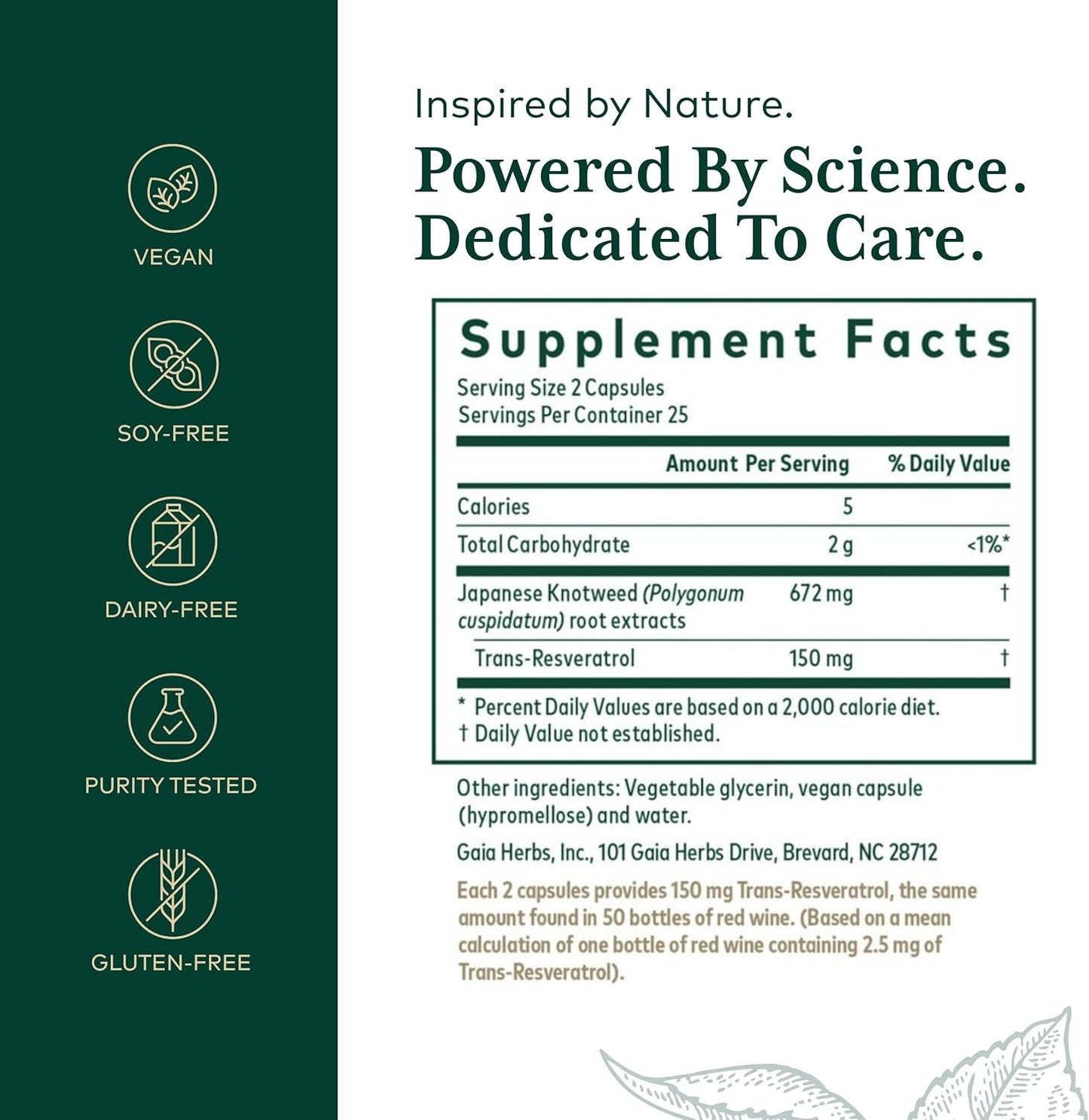 Gaia PRO Resveratrol 150 by Gaia Herbs - High-Quality Resveratrol Supplement