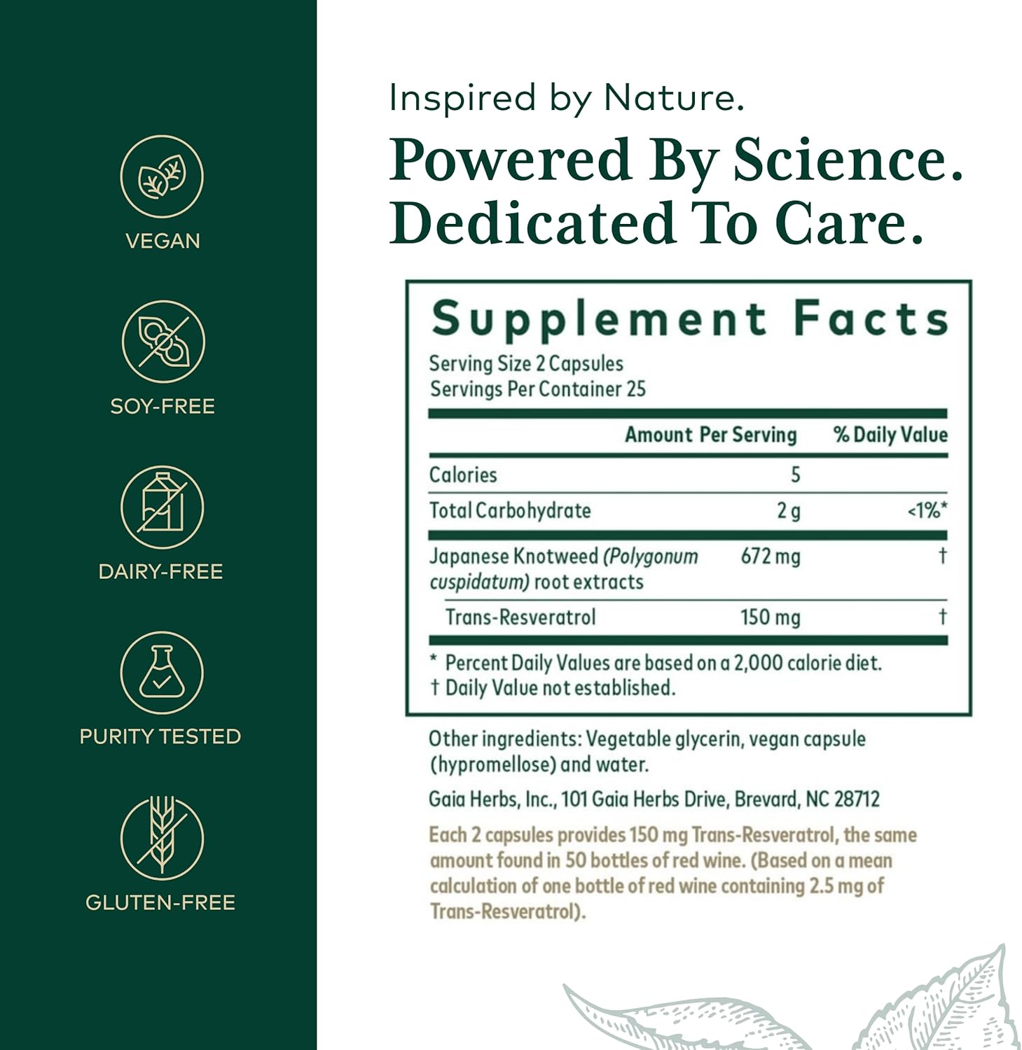 Gaia PRO Resveratrol 150 by Gaia Herbs - High-Quality Resveratrol Supplement