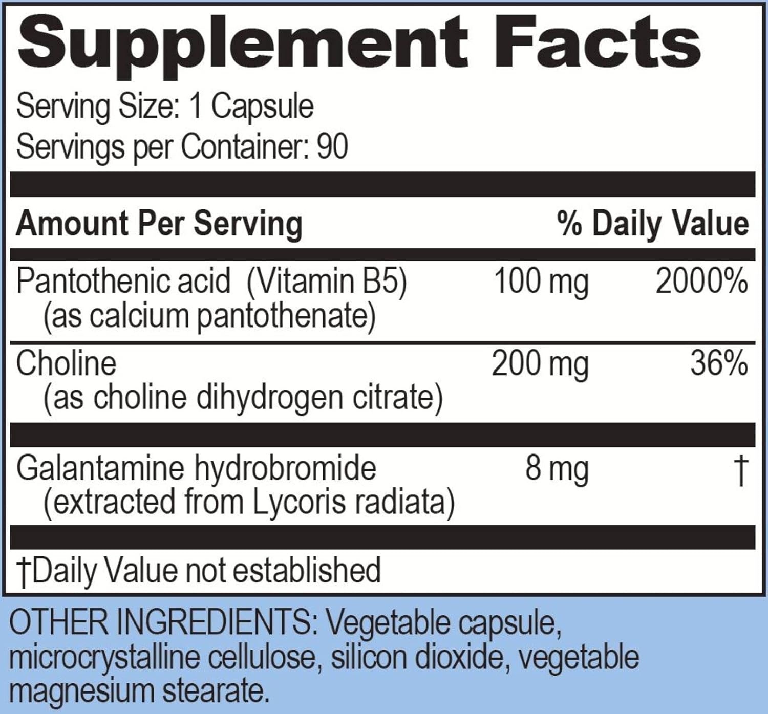 Galantamind Life Enhancement Supplement | 8mg Galantamine, 90 Servings