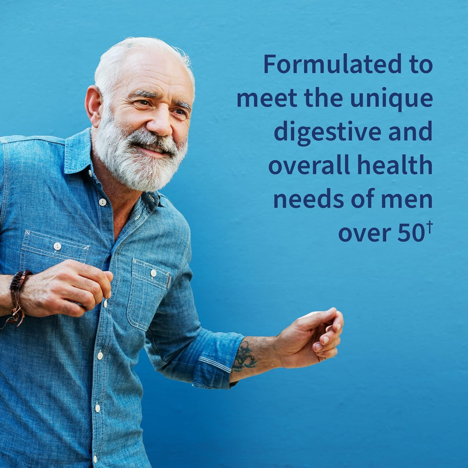 Garden of Life Men's Digestive Enzymes 50+ with Probiotics & Vitamins - RAW Enzymes, Non-GMO, Gluten-Free - 90 Capsules