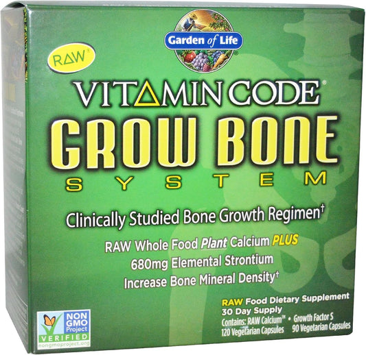 Garden of Life Vitamin Code Bone Growth Supplement - 2-pack, 60 Day Supply