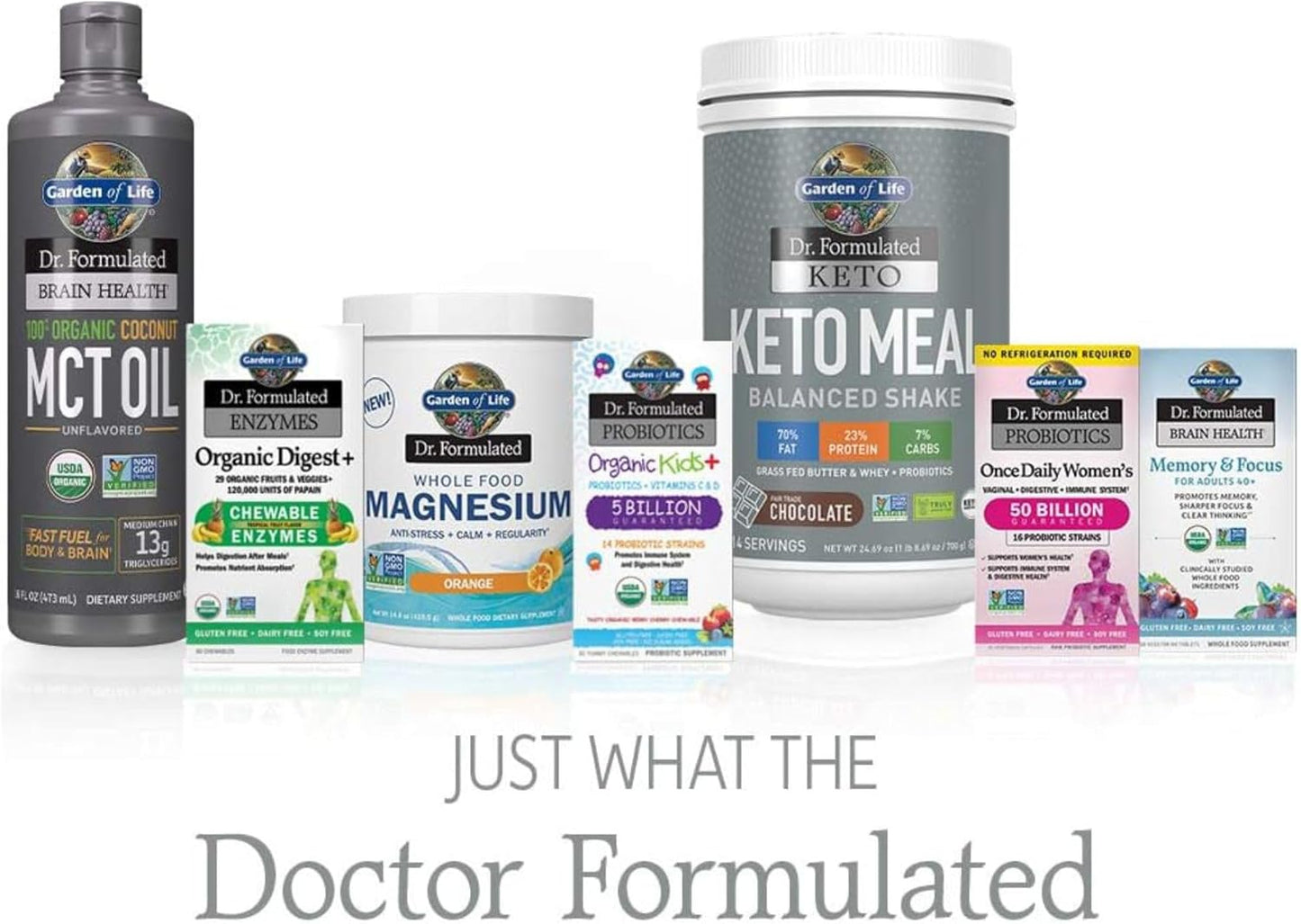 Garden of Life Whole Food Magnesium Powder - Orange Flavor, 40 Servings, Non-GMO, Vegan, Gluten & Sugar Free with Probiotics for Stress Relief & Regularity