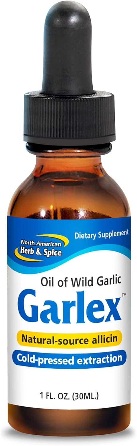 Garlex Oil of Wild Garlic with Coriander, Basil, Ginger, Fennel - 1 fl. oz. - Non-GMO - 110 Servings