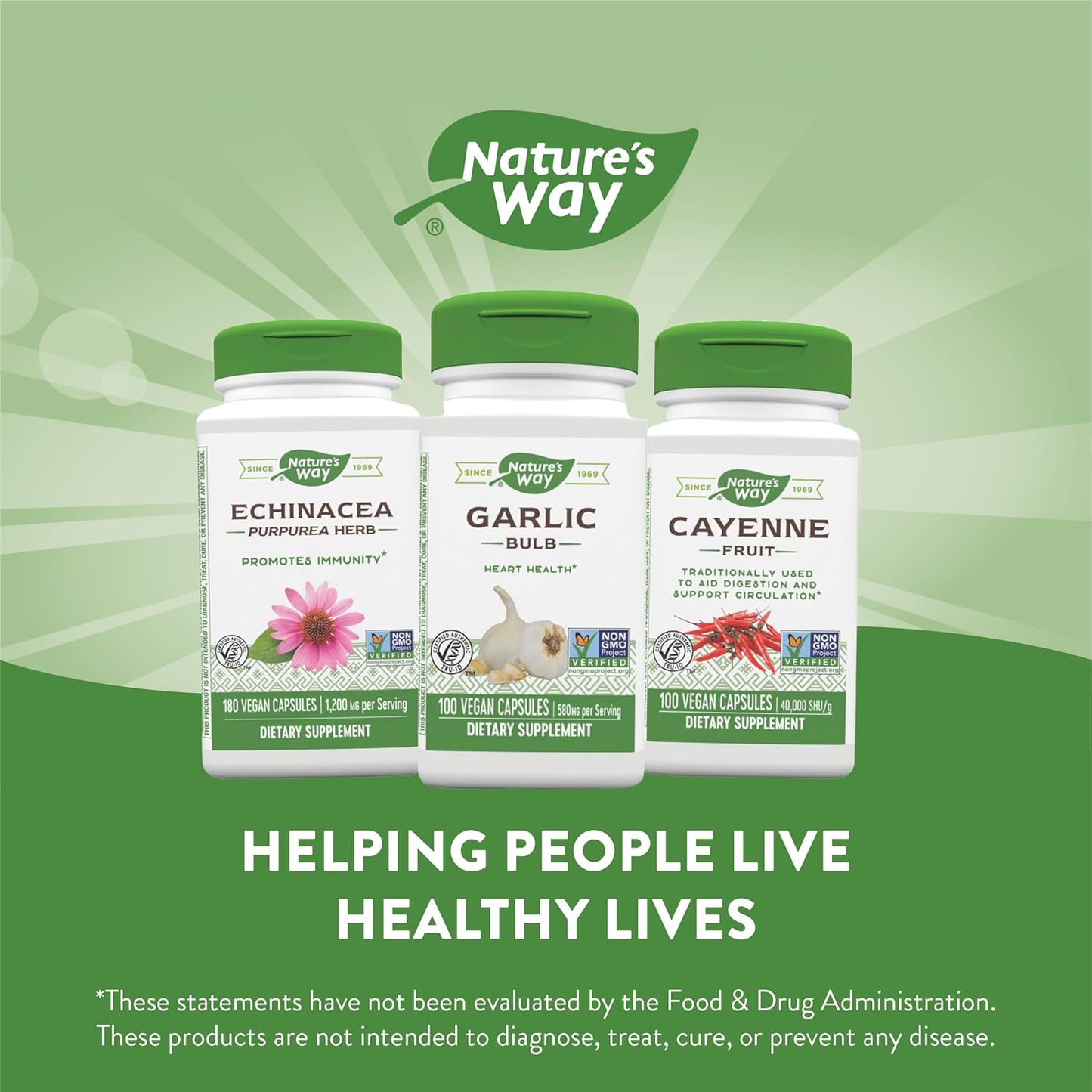 Garlic Bulb Capsules for Heart Health - Vegan, 100 ct x 2 Pack by Nature's Way