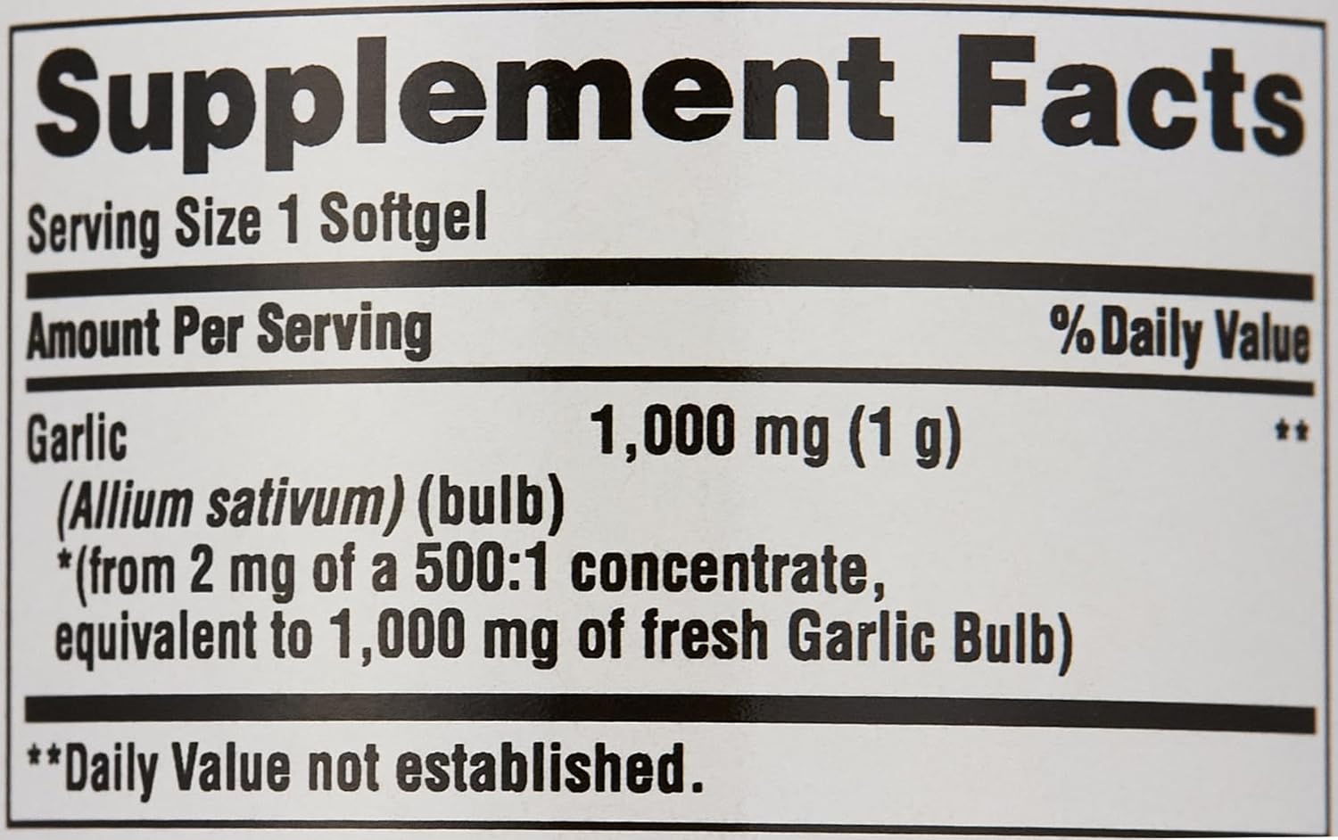 Garlic Oil Softgels - 1000 mg, 100 Count by Puritan's Pride