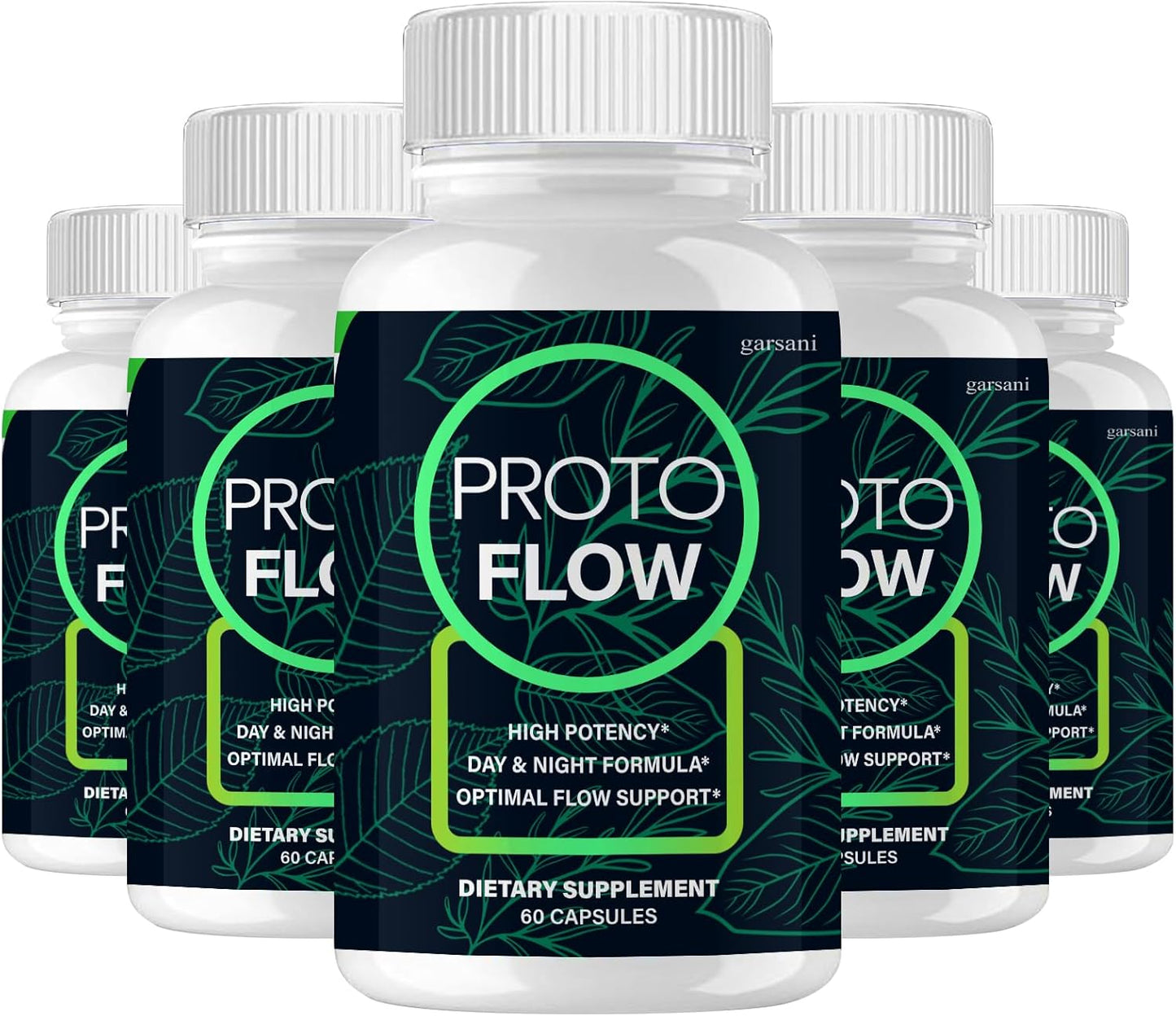 Garsani Proto Flow Male Capsules - 5 Pack with 300 Capsules for Enhanced Performance and Vitality