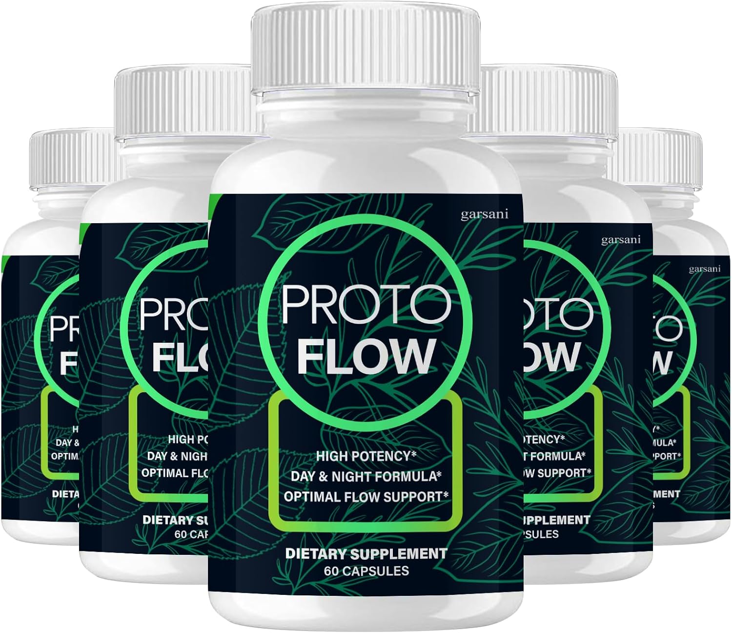 Garsani Proto Flow Male Capsules - 5 Pack with 300 Capsules for Enhanced Performance and Vitality