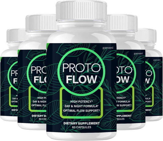 Garsani Proto Flow Male Capsules - 5 Pack with 300 Capsules for Enhanced Performance and Vitality
