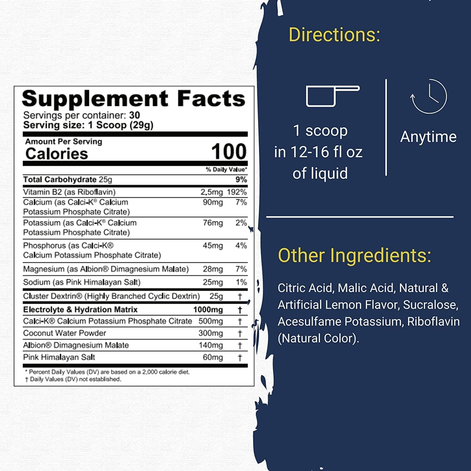 Gaspari Nutrition Glycofuse Lemon Ice: Performance & Recovery Carbohydrate with Cluster Dextrin & Electrolytes (30 Servings)