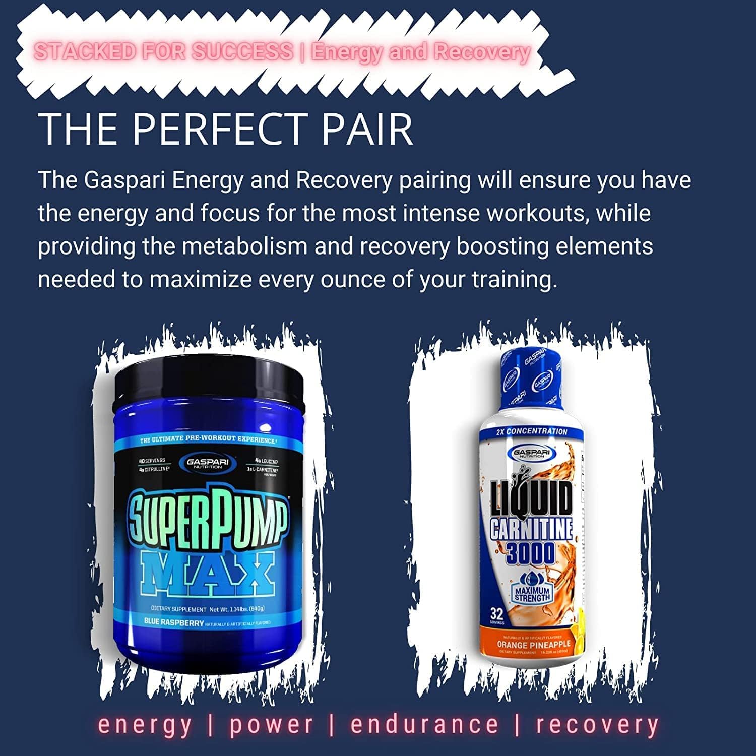 Gaspari Nutrition Liquid L-Carnitine 3000 - Sour Watermelon Flavor - Boost Metabolism & Energy - Non GMO & Gluten Free - BPA Free - 32 Servings