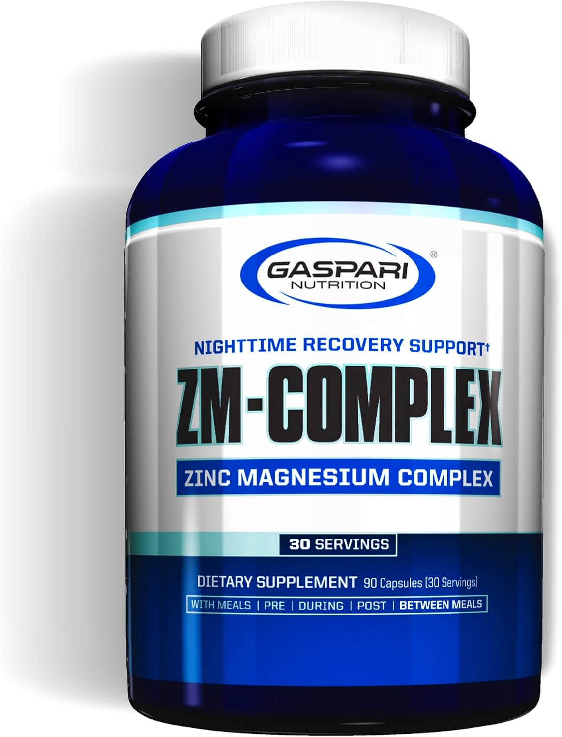 Gaspari Nutrition ZM-Complex: Zinc, Magnesium, Vitamin B-6 Capsules for Nighttime Muscle Recovery and Healthy Sleep Support