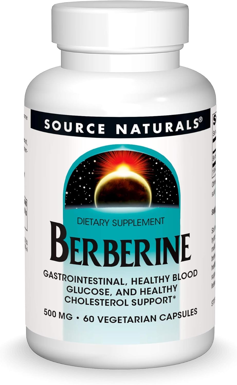 Gastrointestinal Support with Source Naturals Berberine Vegetarian Capsules - 60 Capsules