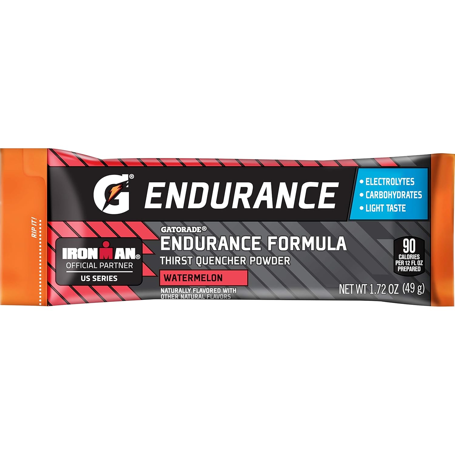 Gatorade Endurance Watermelon Electrolyte Powder, 1.72 oz Pack of 12 - Hydration Drink Mix