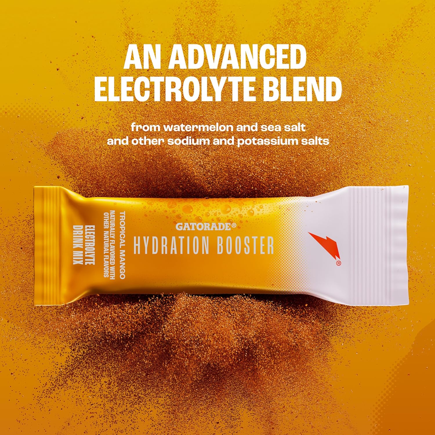 Gatorade Tropical Mango Hydration Booster, 20 fl oz, Pack of 6