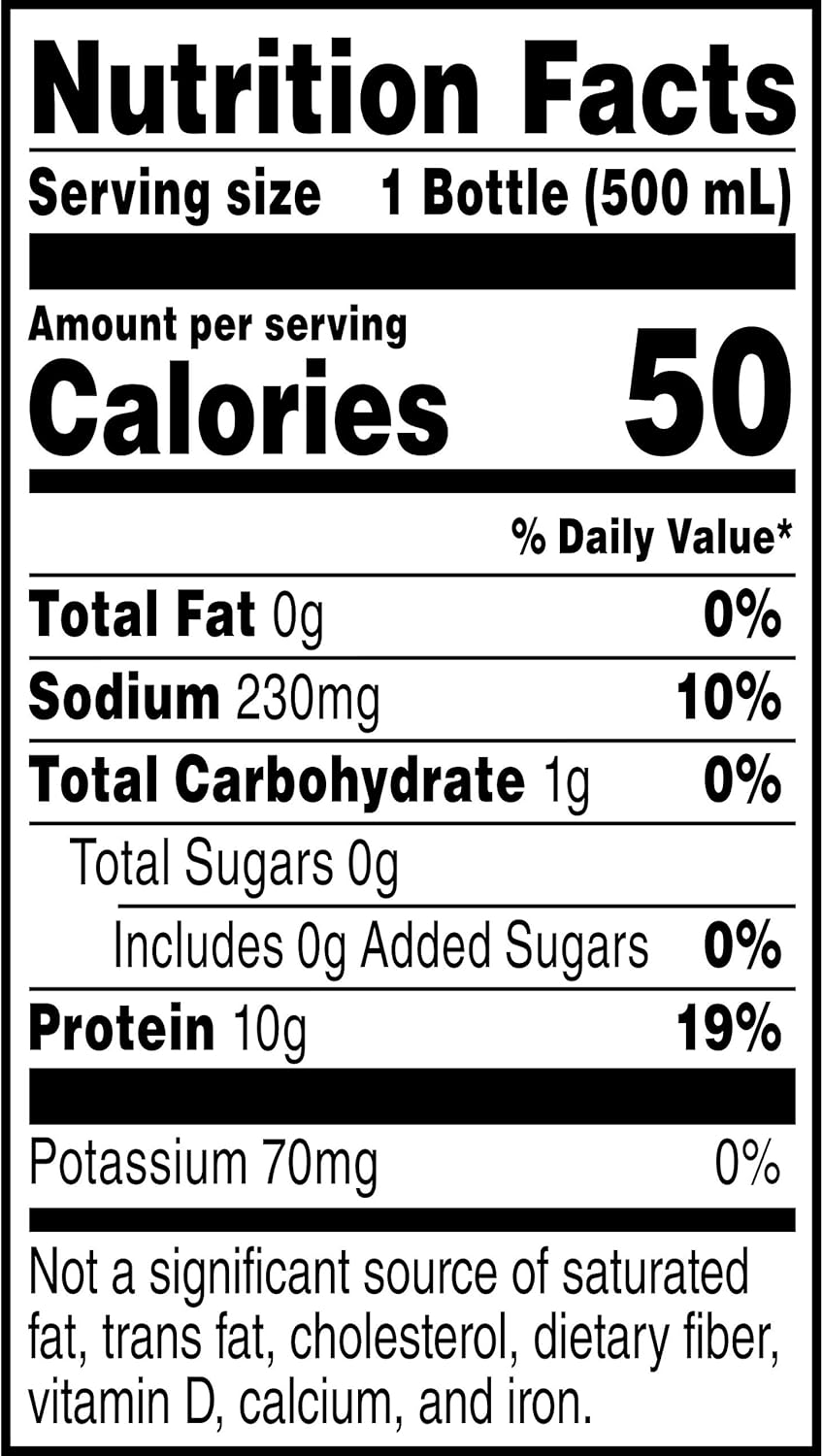 Gatorade Zero Cool Blue Liquid Electrolytes with 10g Whey Protein Isolate, Zero Sugar, Vegetarian, 16.9 Fl Oz Bottle, 12 Pack
