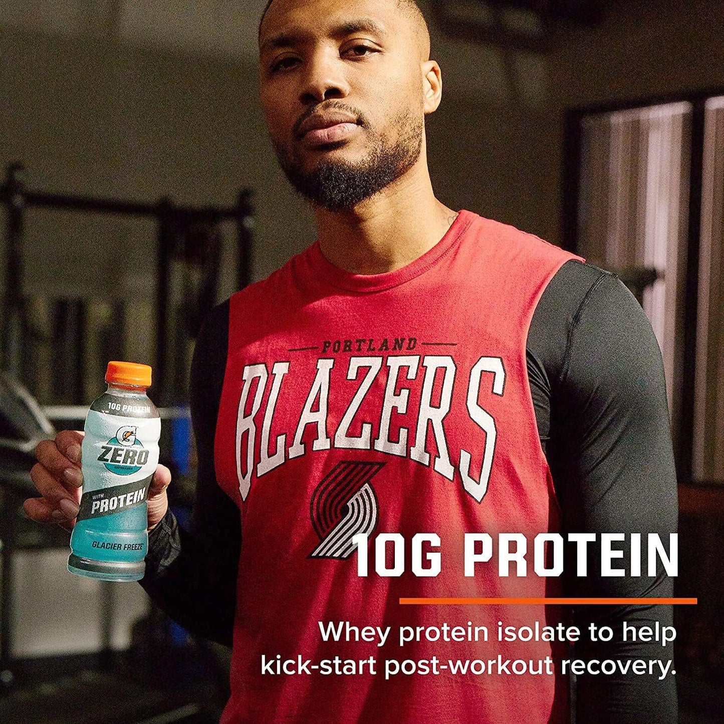 Gatorade Zero Fruit Punch with 10g Whey Protein Isolate, Electrolytes, Zero Sugar - 16.9 Fl Oz, 12 Pack
