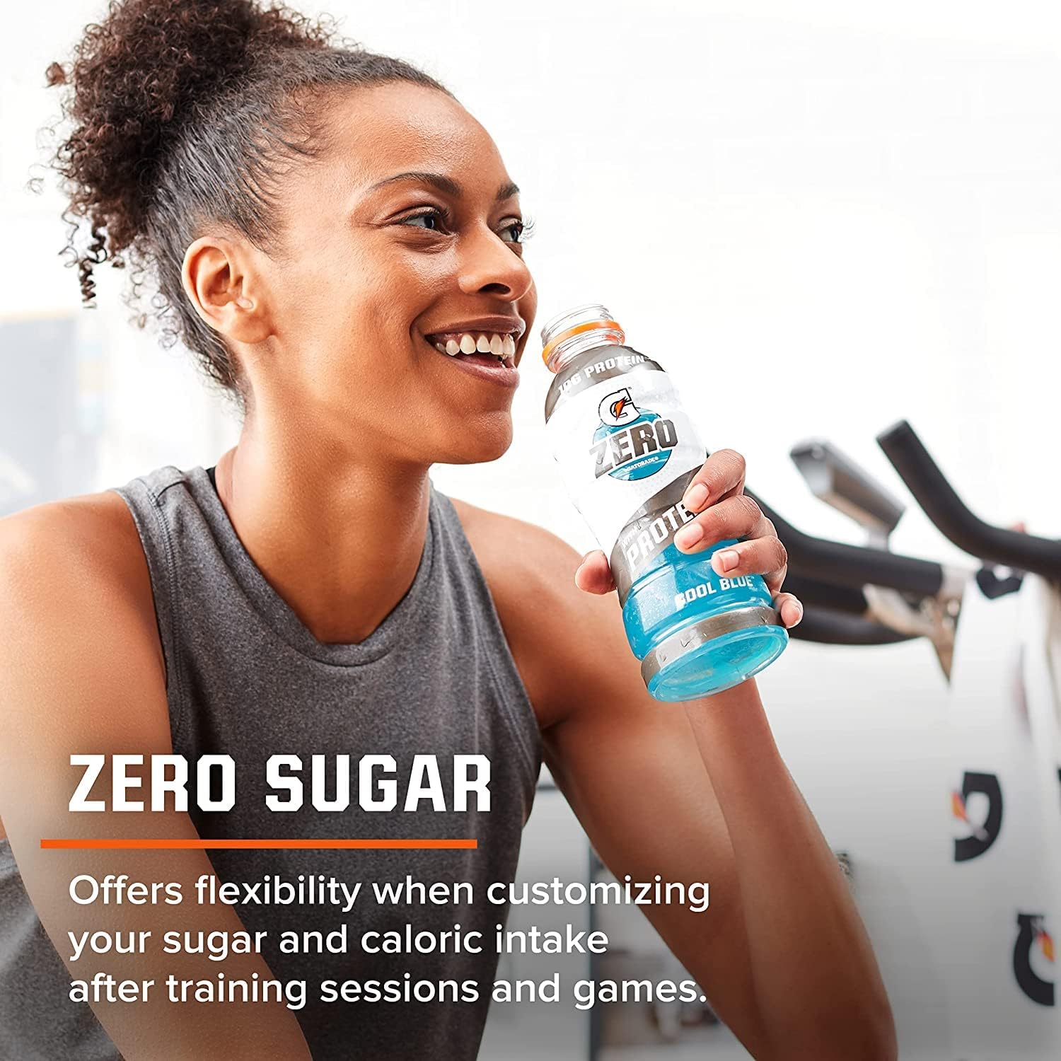 Gatorade Zero Fruit Punch with 10g Whey Protein Isolate, Electrolytes, Zero Sugar - 16.9 Fl Oz, 12 Pack