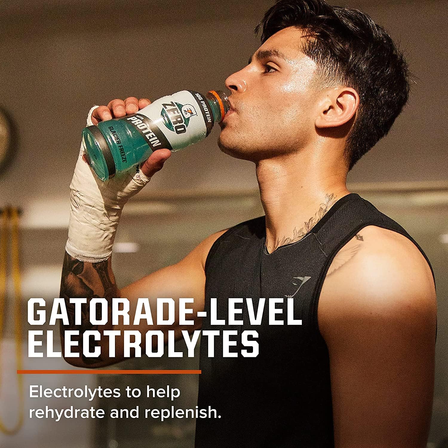 Gatorade Zero Fruit Punch with 10g Whey Protein Isolate, Electrolytes, Zero Sugar - 16.9 Fl Oz, 12 Pack