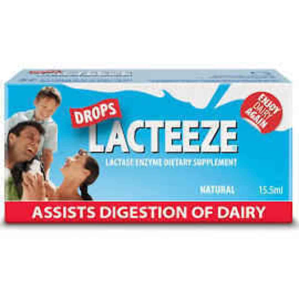 Gelda Sci Lactase Enzyme Drops 15.5 ml Liquid - Lacteeze Supplement for Digestive Support