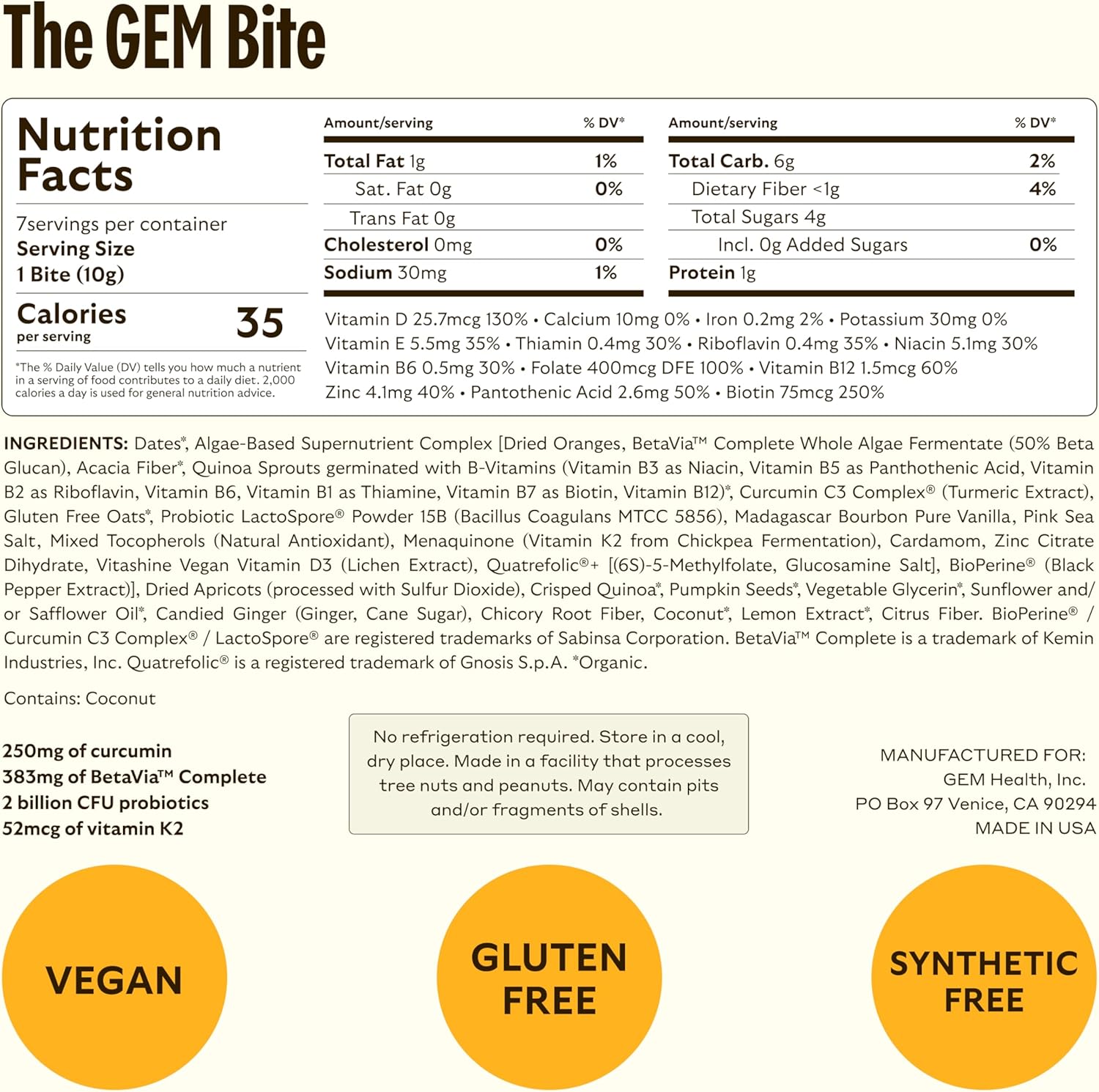 GEM Bite Variety Pack: Multivitamin, Calm, and Sleep Chews for Gut, Skin, Brain, Bone Health & Immunity Support