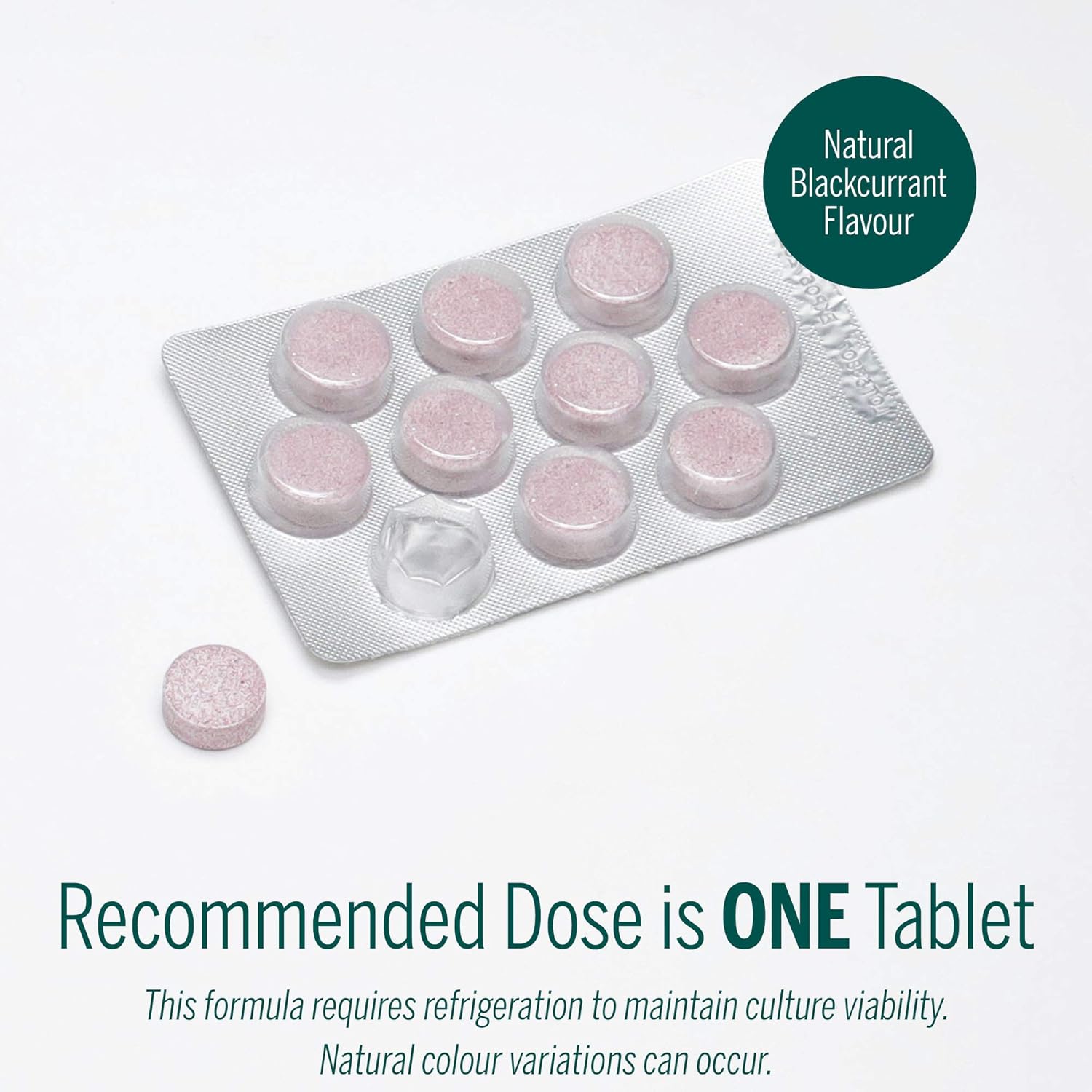 Genestra Brands HMF Immune Chewable Tablets - Probiotic Supplement with Natural Black Currant Flavor - 30 Tablets