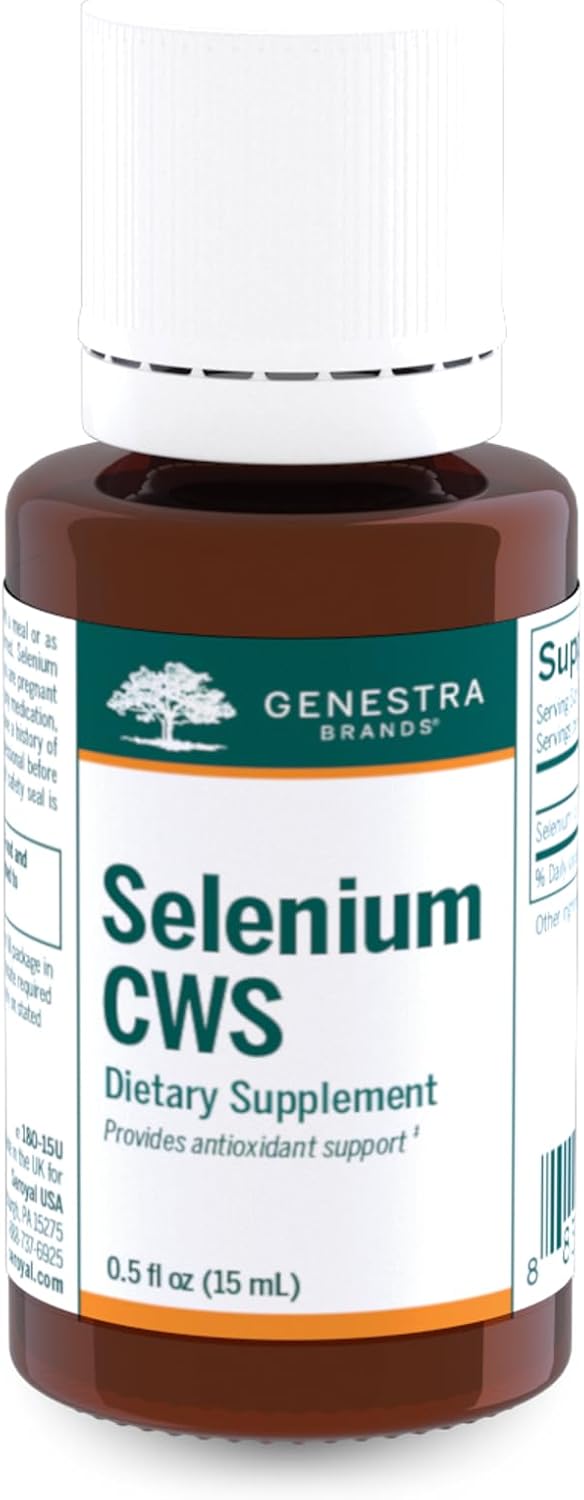 Genestra Brands Selenium CWS Antioxidant Nutrient Support 0.5 fl. oz. for Protection Against Oxidative Stress
