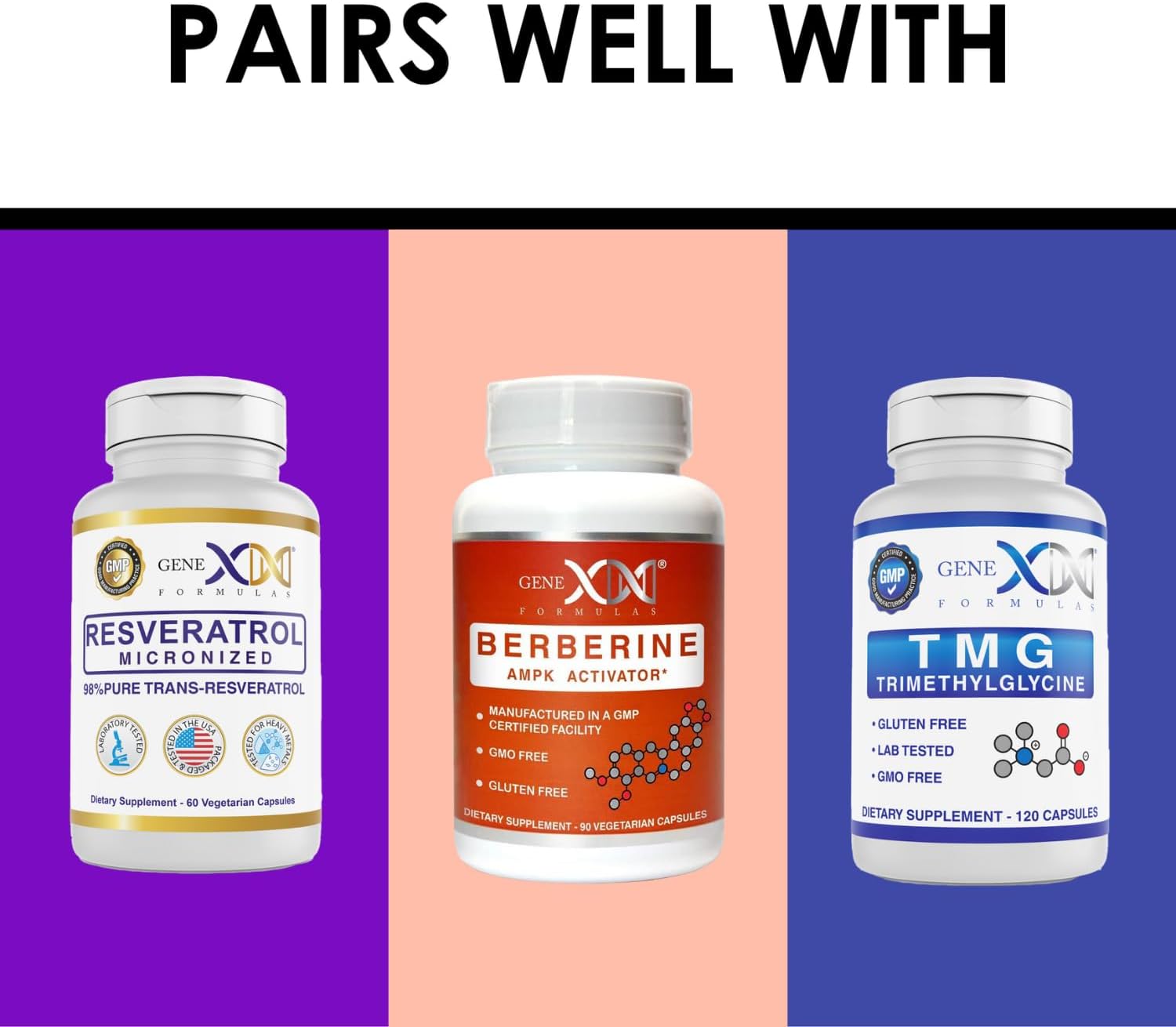 Genex Formulas NAD+ 250mg Capsules - 60 Servings - Authentic Nicotinamide Adenine Dinucleotide Supplement