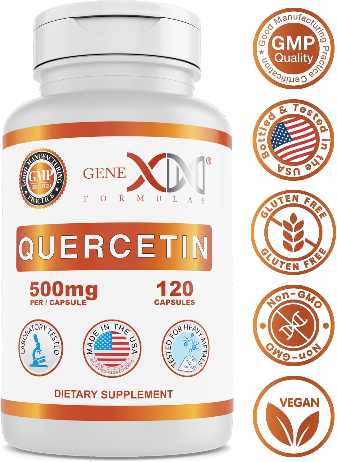 Genex Formulas Quercetin Supplement - 120 Capsules (1 Pack) - BoostGo Australia