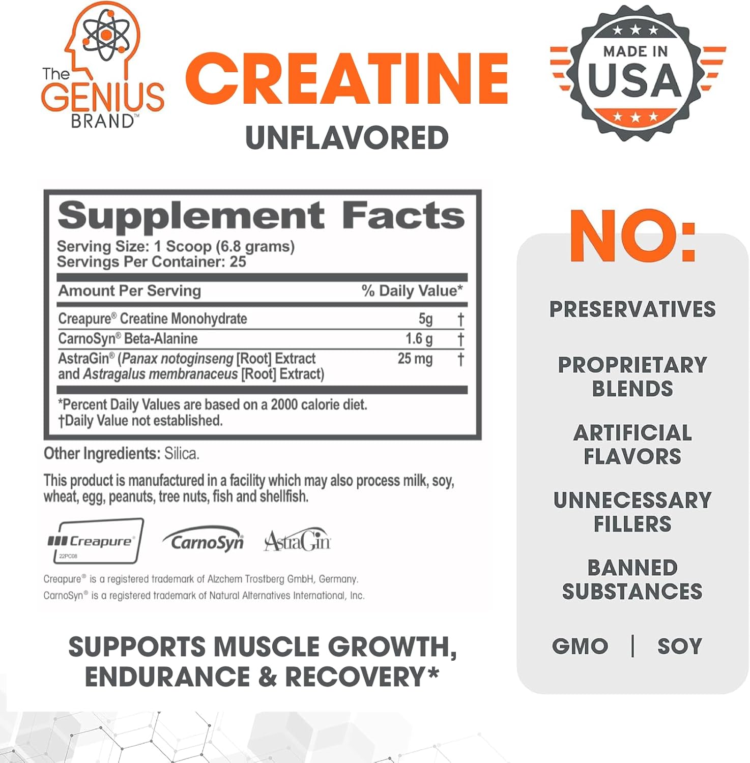 Genius Brand Hydration & Muscle Support Bundle: Hydrate Stick Pack and Micronized Creatine Monohydrate Powder - Natural Electrolyte Booster & Post-Workout Supplement