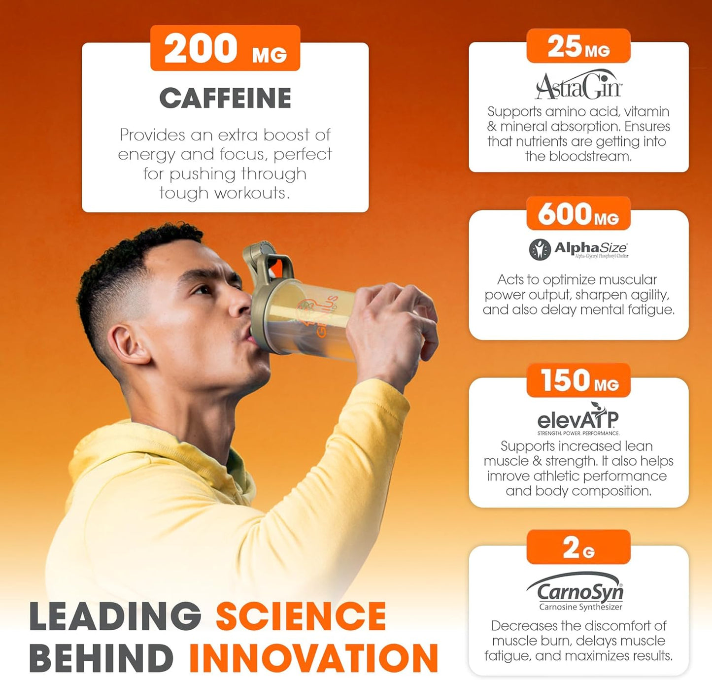 Genius Energized Pre Workout & Mushroom Supplement Bundle - Boost Energy and Wellness with Powerful Ingredients