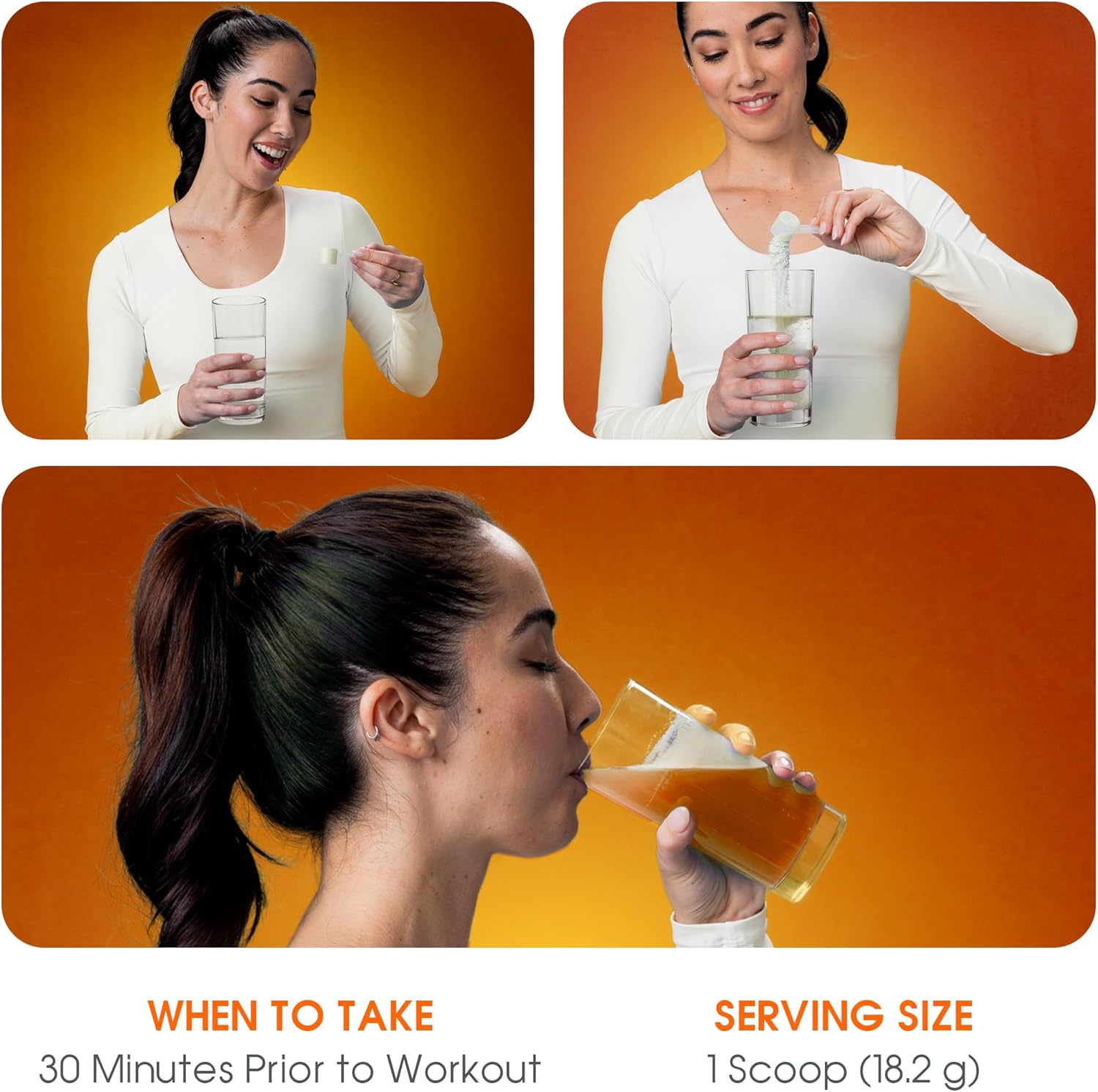 Genius Energized Pre Workout Powder - Sour Peach Rings Flavor, Caffeine Infused Booster Supplement with Beta Alanine & Alpha GPC - No Artificial Sweetener or Dyes - 200mg Caffeine