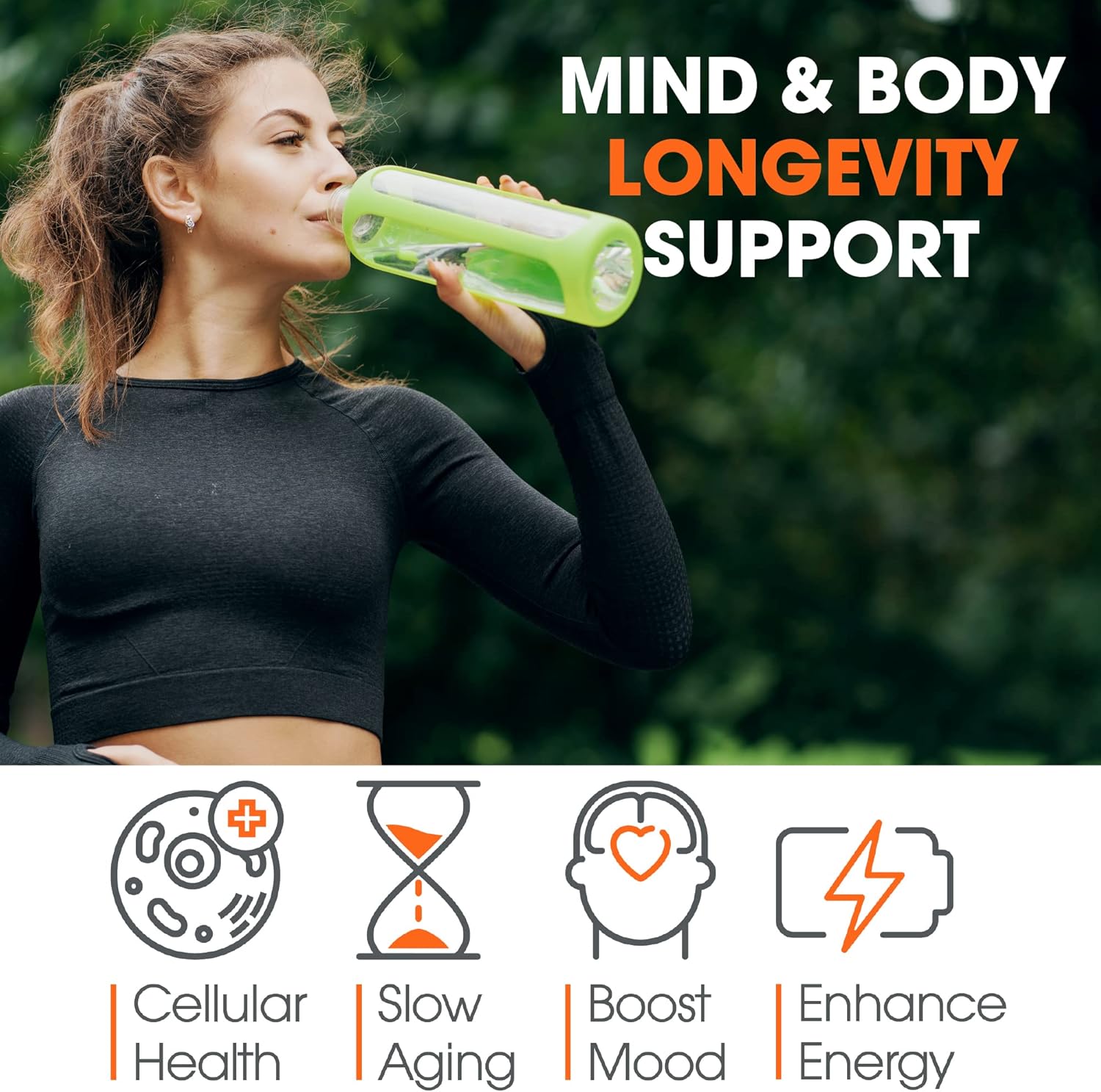 Genius Eternal Anti-Aging Supplement - Telomere Capsules for Longevity & Cellular Repair