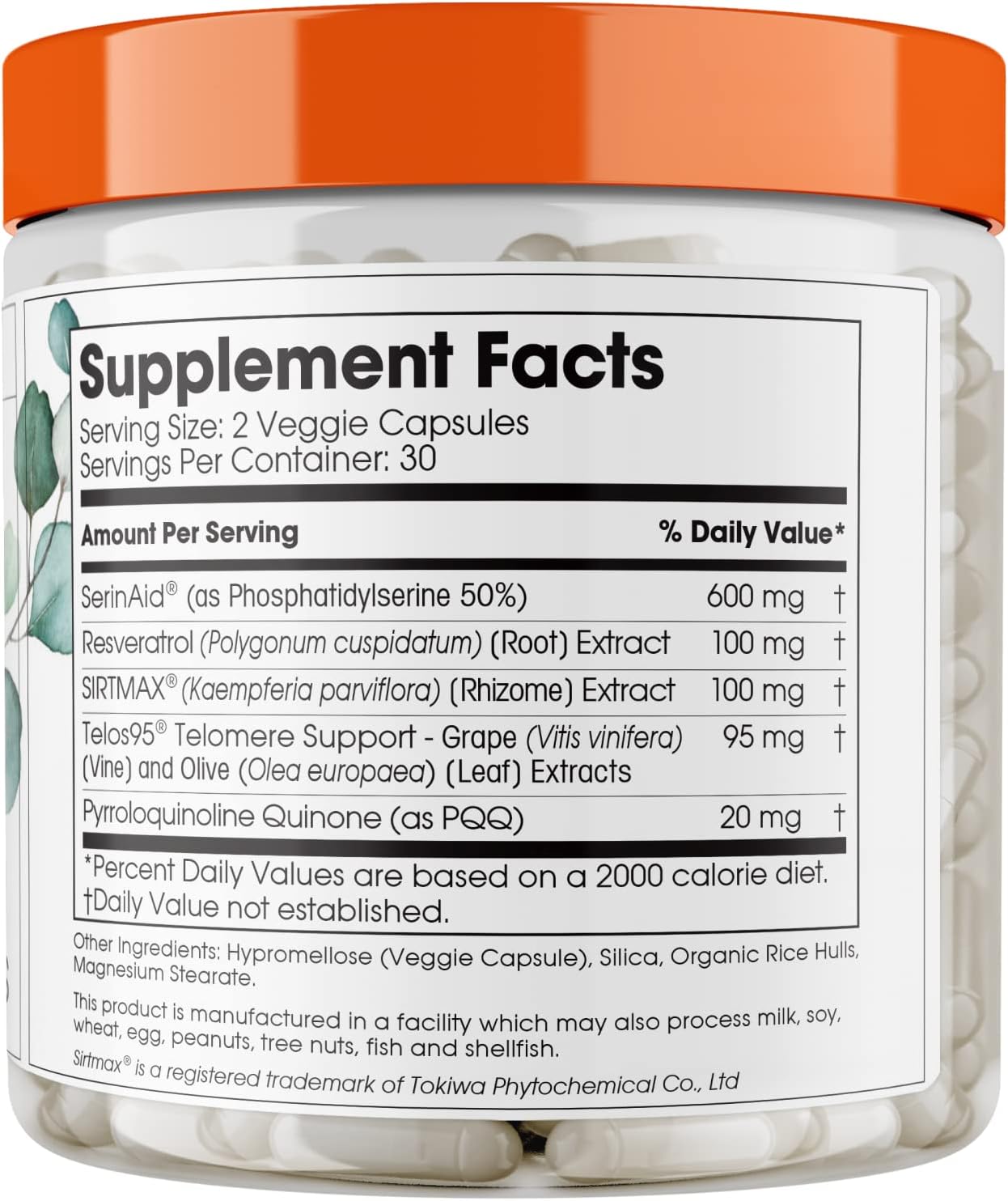 Genius Eternal Anti-Aging Supplement - Telomere Capsules for Longevity & Cellular Repair