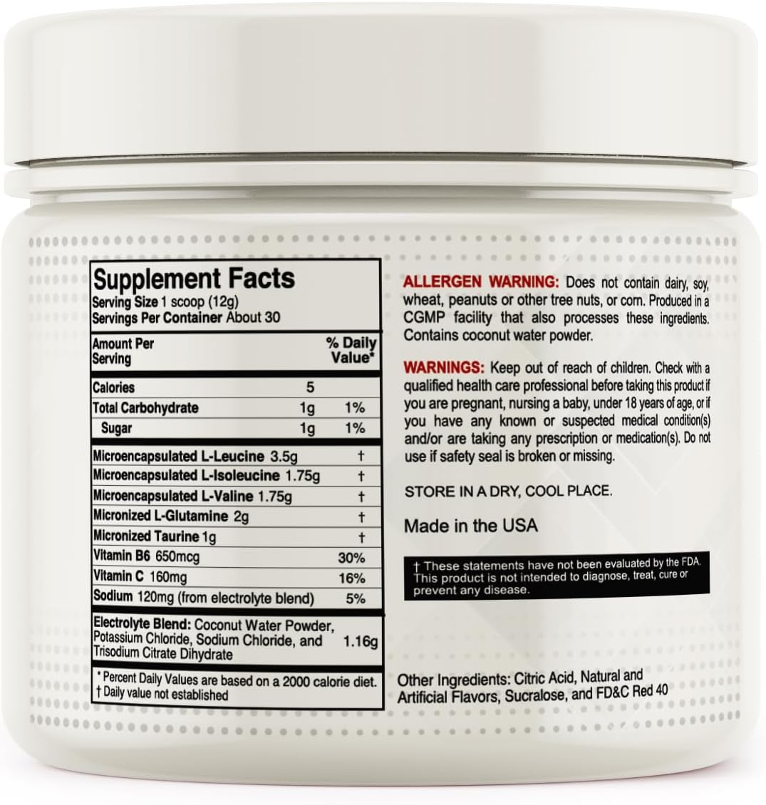 Genius Pharmacist BCAA Energy Hydrating Pink Lemonade Supplement - 30 Servings