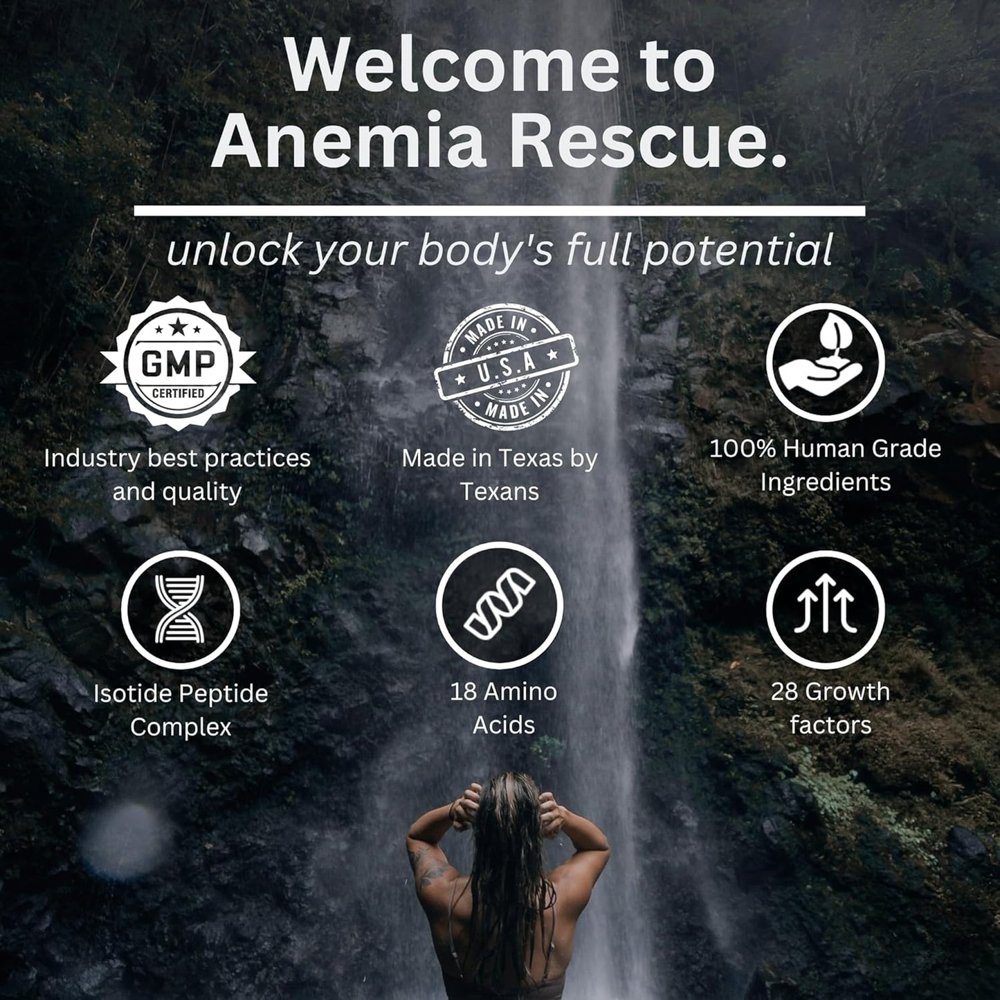 GENOSTIM GS-6 Beef Liver Peptides Supplement for Anemia Rescue, Energy & Blood Support - Grass Fed & Natural