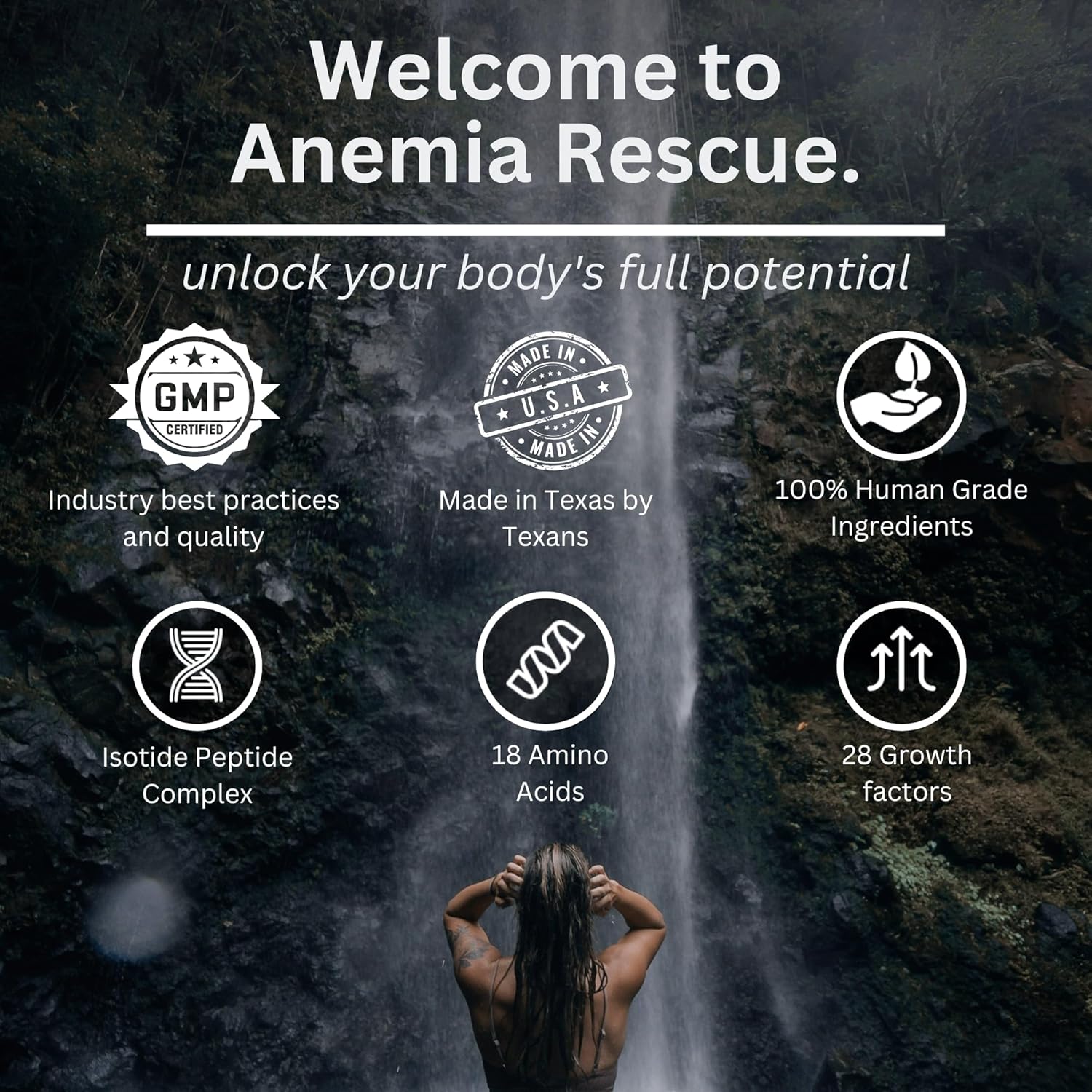 GENOSTIM GS-6 Beef Liver Peptides Supplement for Anemia Rescue, Energy & Blood Support - Grass Fed & Natural