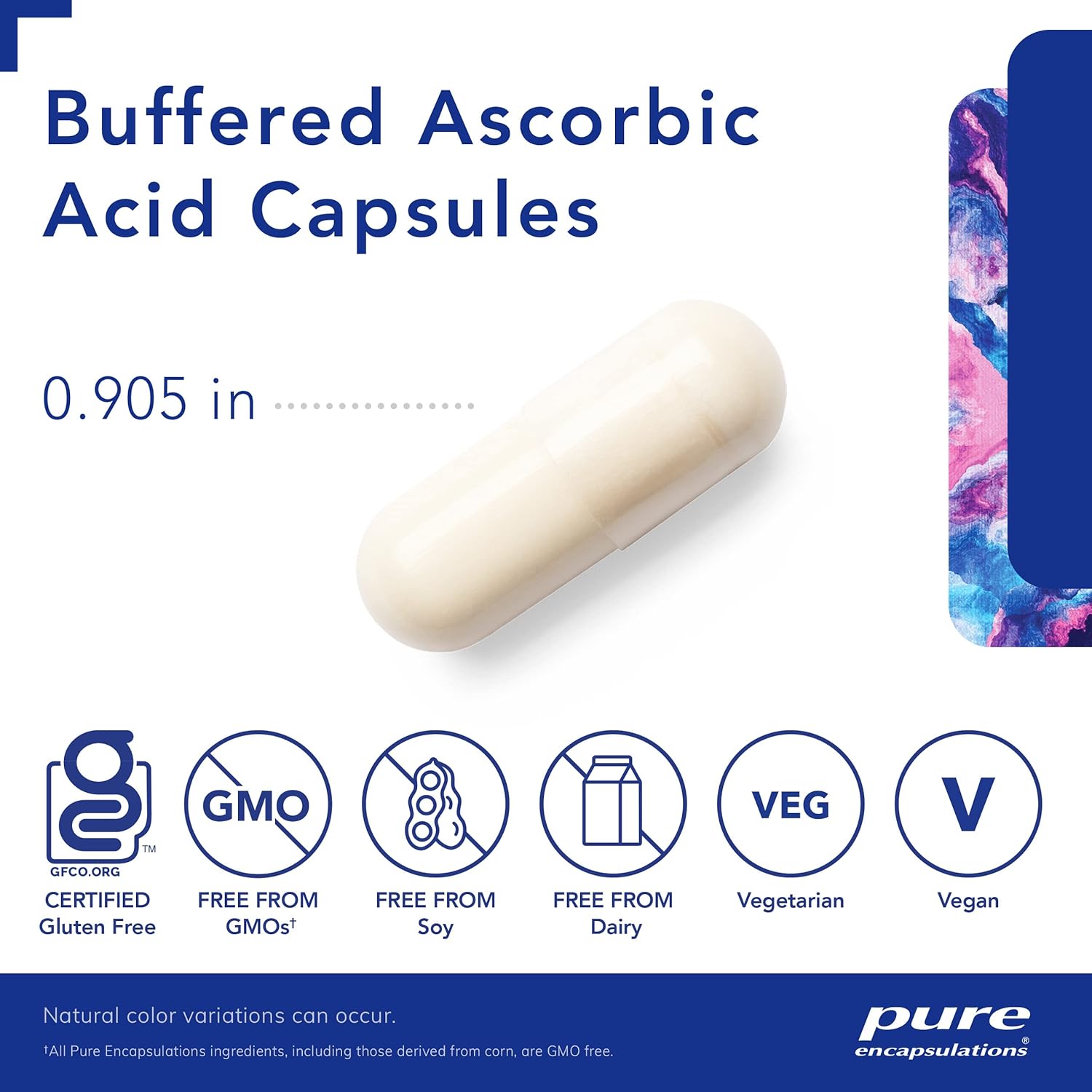 Gentle Buffered Vitamin C Capsules for Sensitive Individuals | 250 Capsules | Pure Encapsulations