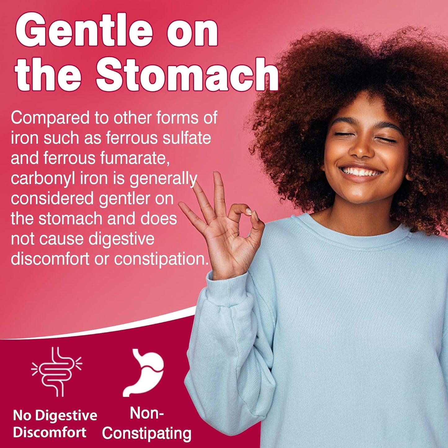 Gentle Iron & Nicotinamide 500mg Vegan Gummies, Sugar-Free Supplement by NEVISS