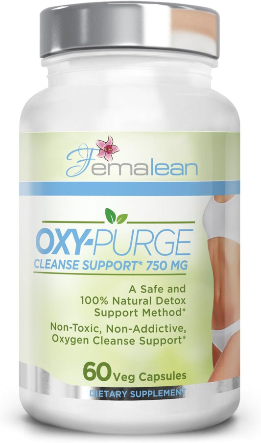 Gentle Oxy-Purge Colon Cleanse Vcaps - Natural Magnesium Oxide Laxative for Healthy Digestion & Regularity