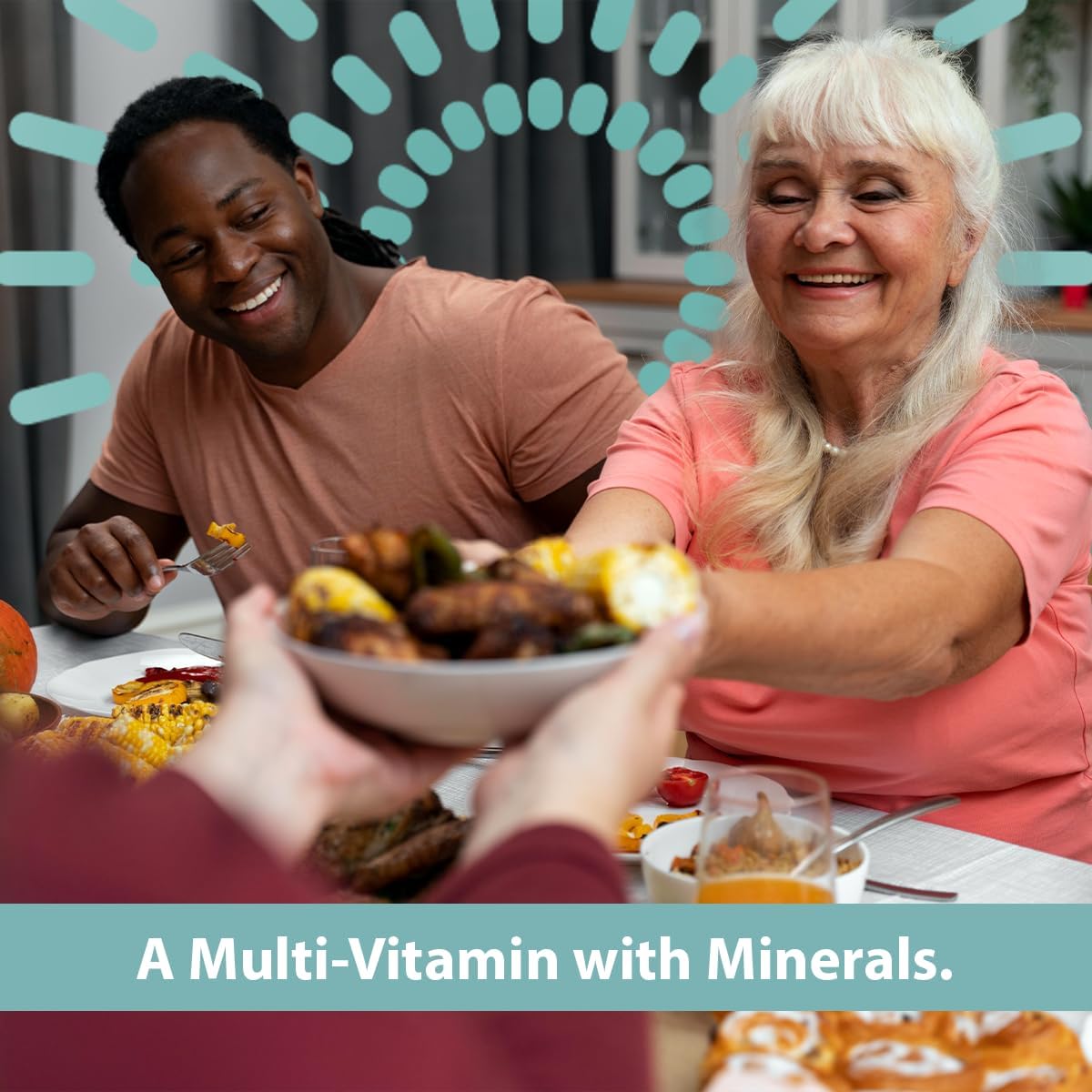 GeriCare One-Daily Multi-Vitamin & Minerals Tablets - 200 Count Pack - Dietary Supplement for Seniors