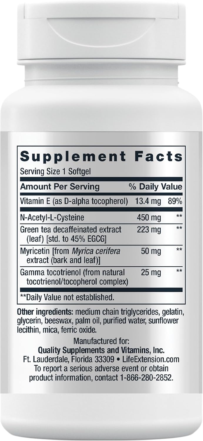 Geroprotect Ageless Cell Softgels - Cellular Health & Healthy Aging Supplement with Vitamin E, NAC, Green Tea Extract, Myricetin - Gluten Free & Non-GMO - 30 Count
