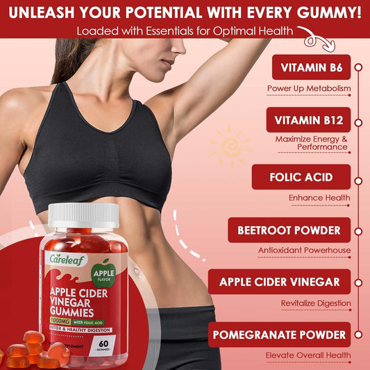 Get 2 Apple Cider Vinegar Gummies and Add Ashwagandha Gummies for $1 at careleaf