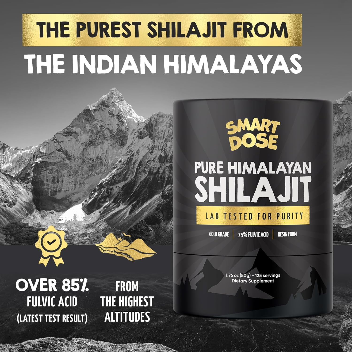 Get Double the Benefits with 2X Smart Dose Power Blend Capsules and 1x Smart Dose Pure Himalayan Shilajit Resin