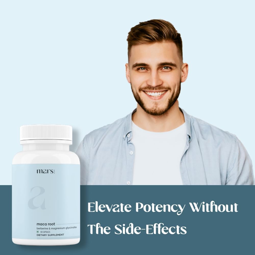 GHC Maca Root Capsules with Ginseng, Magnesium, and Berberine for Overall Well-Being - 60 Capsules by Good Health Company