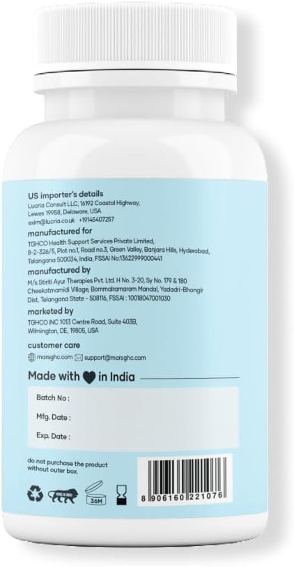 GHC Micronized Creatine Monohydrate Capsules with Shilajit & Ashwagandha - 120 Count - Pure & Natural - Overall Wellness - BoostGo Australia