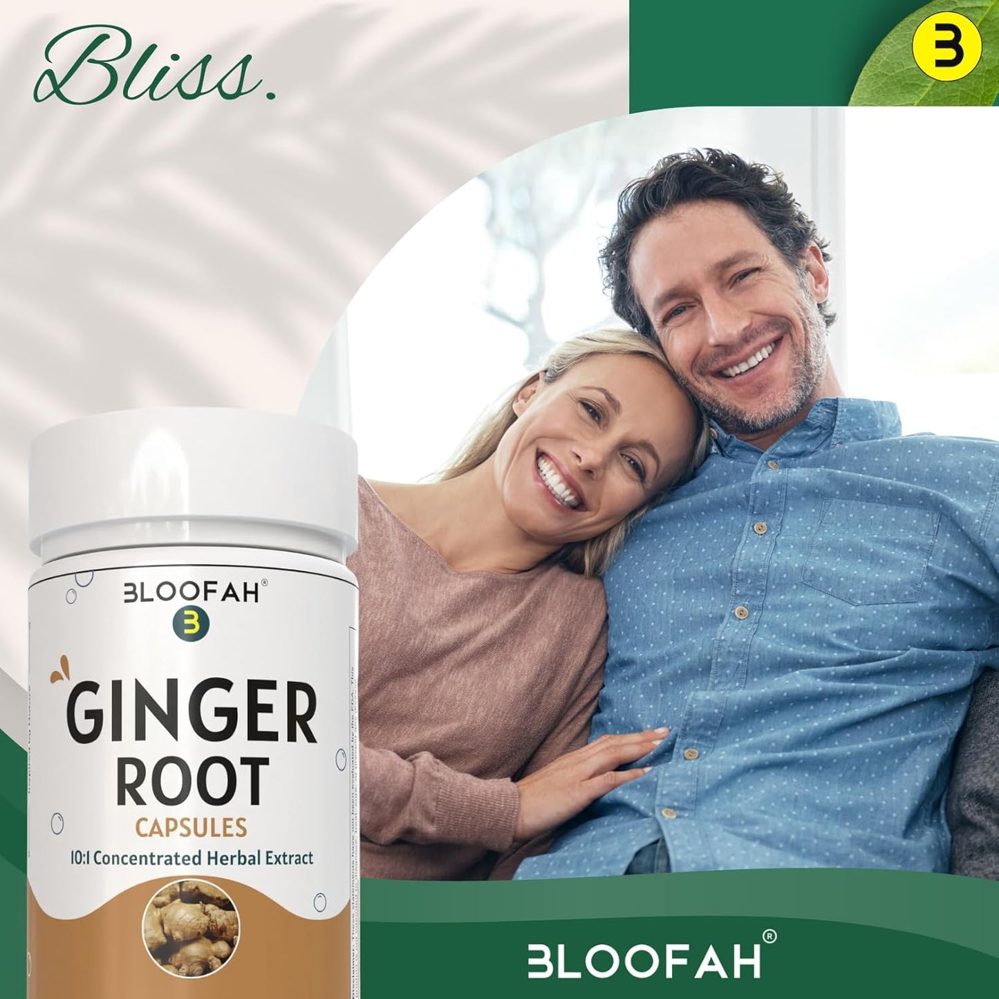 Ginger Root Capsules 500mg | Concentrated 10:1 Extract | Zingiber officinale | High-Potency Herbal Supplement | Non-GMO, Gluten-Free | 120 Count | Easy to Swallow