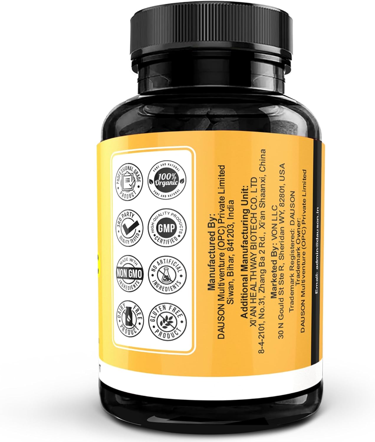 Ginger Turmeric Supplements with Vitamin D3, C, Pepper, Zinc & Orange - Supports Joint, Gut, and Skin Health