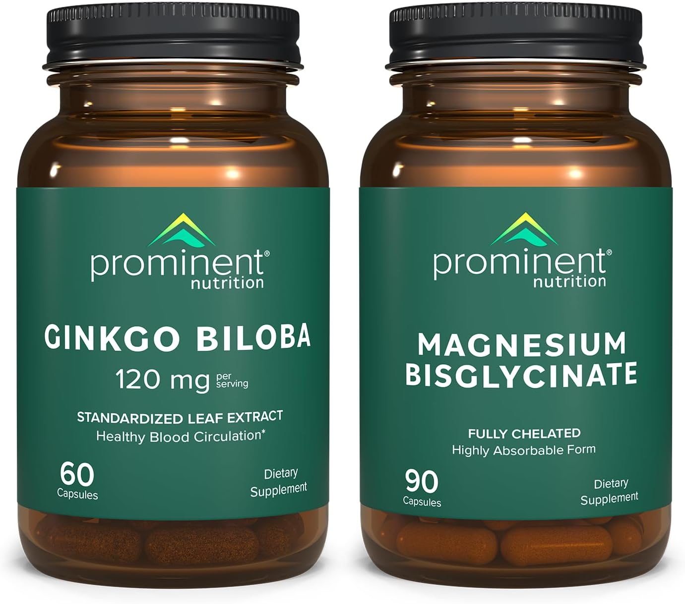 Ginkgo Biloba and Magnesium Bisglycinate Bundle for Cognitive Health Support